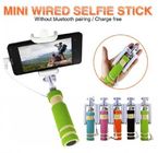 Mini Handheld Self Selfie Stick Wired Extendable For Iphone Samsung Smart phone